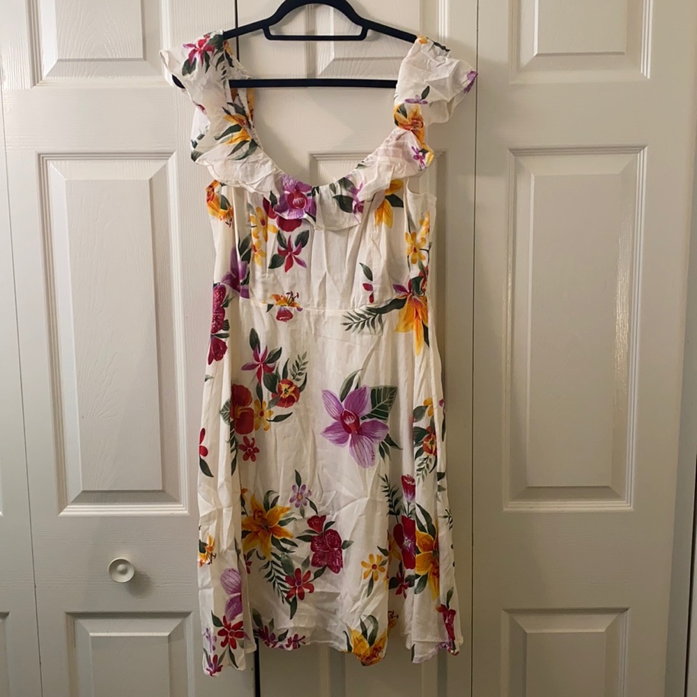L old navy cotton floral dress